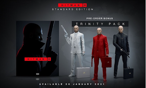 Hitman 3 - Trinity Pack - Deluxe Edition - What's Inside 